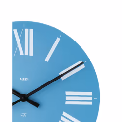 Alessi 12B wall/table clock Mur Noir