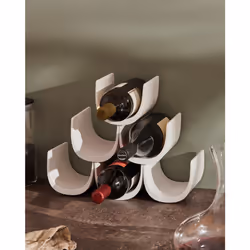 Alessi GIA13B support de bouteille de vin Noir