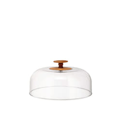 Alessi MW24 Plateau pour gâteaux et pizza Marron, Transparent