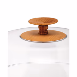 Alessi MW24 Plateau pour gâteaux et pizza Marron, Transparent
