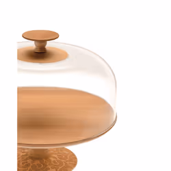 Alessi MW24 Plateau pour gâteaux et pizza Marron, Transparent