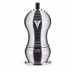 Alessi Pulcina Cafetière à moka 0,15 L Rouge, Acier inoxydable