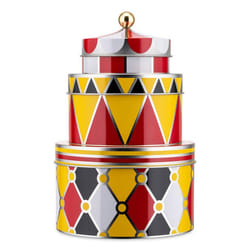 Alessi MW31S3 Boîte de rangement Rond Métal Multicolore