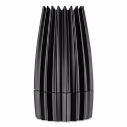 Alessi Grind, Moulin à poivre et salière, Noir, Aluminium, 75 mm, 75 mm, 142 mm