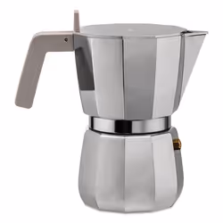 Alessi Moka, Cafetière à moka, 0,07 L, Gris, Aluminium, 1 tasses, 70 mm