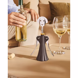 Alessi Anna G. Tire-bouchon à ailettes Bleu, Acier inoxydable