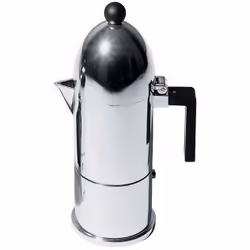 Alessi A9095/6 B, Cafetière à moka, Aluminium, Aluminium, 100 mm, 285 mm