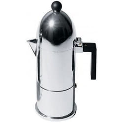 Alessi A9095/6 B machine à café manuelle Cafetière à moka Aluminium