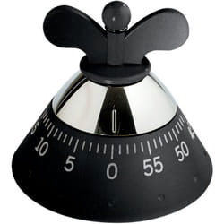 Alessi A09 B Minuteur de ménage Noir