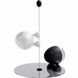 Alessi ASG02 BW, Noir, Acier inoxydable, Blanc, Acier inoxydable, Thermoplastique, 145 mm, 1 pièce(s)