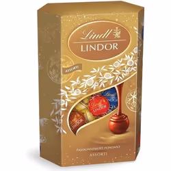 LINDT Cornet Assortiment Boules Lindor 337g (x1)
