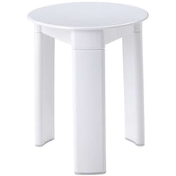 Aqualine Accessoires - Tabouret de salle de bains Trio, diamètre 33x40 cm, blanc 2072