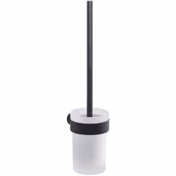 Escobillero De Pared Pirenei Negro Mate de la serie PIRENEI fabricado por Gedy en Italia. Acabado color negro mate. Fabricado ...