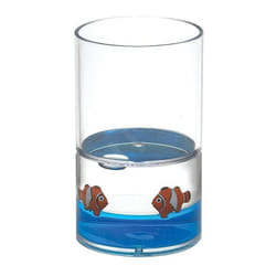 Gedy - Aqualine Pyxis - Verre Nemo pour brosses à dents et dentifrice, bleu/clair PY1089