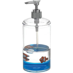 Gedy - Aqualine Pyxis - Distributeur de savon Nemo sur pied, transparent/bleu PY8089