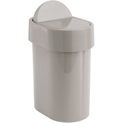 Gedy - poubelle avec couvercle basculant, résine thermoplast, beige, 15 x 21 x 34 cm 800966