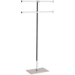 Gedy - RA316600000 Toallero de Pie Beige Transparente-Cromo - ref: RA316600000