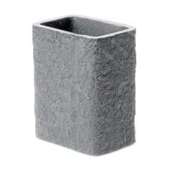 Gedy - Sapho Aries - Verre pour brosses à dents et dentifrice à poser, gris AR9808