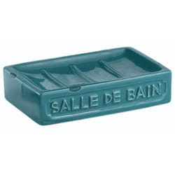 Porte-savon en céramique bleue Vivienne Gedy