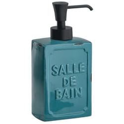 Distributeur de savon en céramique bleue Vivienne Gedy