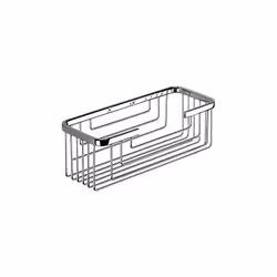 Porta geles de pared en acabado metálico cromo brillo. Incluye fijaciones. Fabricado en Italia.