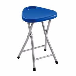 TABURETE Plegable para gran libertad en el baño, con patas metálicas y asiento en plástico de 5 posibles colores. Medidas 30x ...