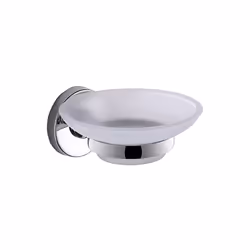 Elegante colección de accesorios de baño fabricada en inox y Cromall con contenedores en cristal satinado.Posibilidad de fija ...