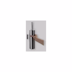 Brosse WC murale avec touffe de poils Mesures : 7,5x7,8x40 cm - Sous blister transparent