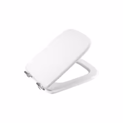 Abattant WC Mod.Conca en MDF laque' e'poxy et charnie'res en laiton chrome' 34x46x5 cm abattant WC blanc