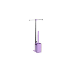 RA327900000 rainbow Columna Portarrollo+Escobillero Lila - ref: RA327900000 - Gedy
