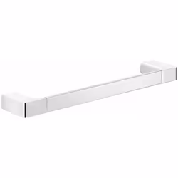 Porte-serviettes droit finition chromée matériau Cromall® (matériau breveté en alliage de métaux) dimensions 350 × 26 × 66 mm ...