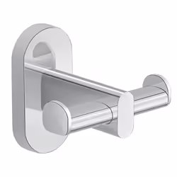 Percha Doble Febo Cromo fabricado por Gedy . Serie/colección: FEBO . Color: Cromo. Material: Acero inox;Cromall. Medidas: 8,5 ...