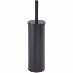 Brosse WC à poser finition : noir mat matériau : inox seau intérieur et couvercle en matière plastique Matériau de poignée: p ...