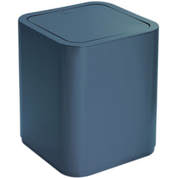 Gedy - 63096500900 seventy Papelera Con Tapa 8 Litros Azul Petróleo - ref: 63096500900