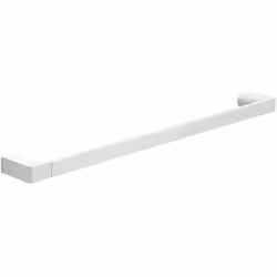 Porte-serviettes droit couleur : blanc mat matériau Cromall® (matériau breveté en alliage de métaux) dimensions : 600 × 26 ×  ...