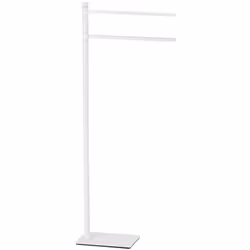 Porte-serviettes sur pied couleur : blanc mat matériau laiton longueur du support : 313 mm hauteur : 835 mm à poser
