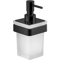 Sapho Gedy Samoa - Distributeur de savon avec support, verre dépoli/noir mat A88114