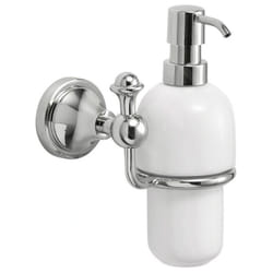 Gedy - Sapho Gedi Nevis - Distributeur de savon avec support, céramique/chrome NV8013