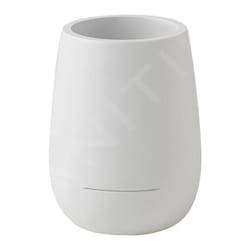 Gedy - Sapho Kira - Porte-brosse à dents et dentifrice, blanc mat KI9802