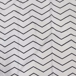 Cortina 240X200 Cm Blanco-Negro de la colección ZIGZAG fabricado por Gedy . Anillas incluidas;100% poliéster impermeabilizado ...