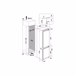 Whirlpool ART 66112 réfrigérateur-congélateur Intégré 273 L E Blanc