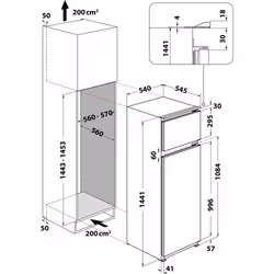 Whirlpool ART 3802 Intégré 218 L Blanc - Vue supplémentaire 4
