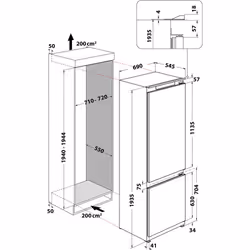 Whirlpool - Réfrigérateur congélateur encastrable - Space400 - SP408102FR - Vue supplémentaire 7