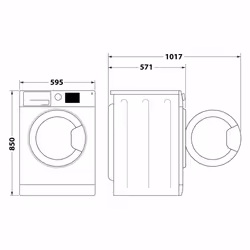 Whirlpool FFB 7469 SV IT Lave-linge Frontal 7 kg 1351 tr/min Blanc - Vue supplémentaire 7