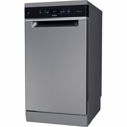 Whirlpool WH6FC11BS7A0X, Pose libre, Compact (45 cm), Acier inoxydable, Noir, Boutons, 1,3 m