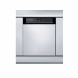 Whirlpool WBC3C26B, Semi-intégré, Taille maximum (60 cm), Noir, 14 couverts, 46 dB, Eco, verre/délicat, Intensif, Pré-lavage, ...