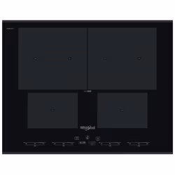 Whirlpool SMO 654 OF/BT/IXL, Noir, Intégré, 65 cm, Plaque avec zone à induction, Verre-céramique, 4 zone(s)