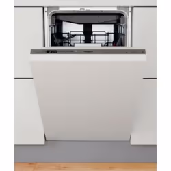 Whirlpool WSIO 3O34 PFE X, Entièrement intégré, Compact (45 cm), Acier inoxydable, Noir, Tactile, 1,3 m
