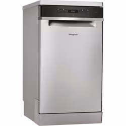 Whirlpool WSFO 3O23 PF X, Pose libre, Compact (45 cm), Acier inoxydable, Noir, Boutons, Senseur, LED