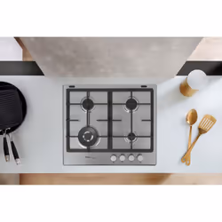 Whirlpool GMR 6422/IXL Acier inoxydable Intégré 59 cm Gaz 4 zone(s) - Vue supplémentaire 4